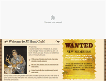 Tablet Screenshot of jthuntclub.com